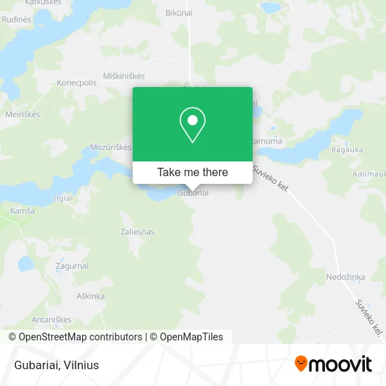 Gubariai map