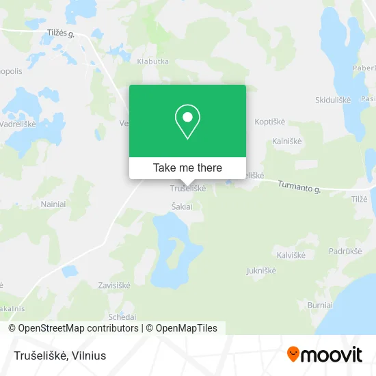 Карта Trušeliškė