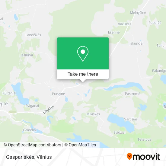 Карта Gaspariškės