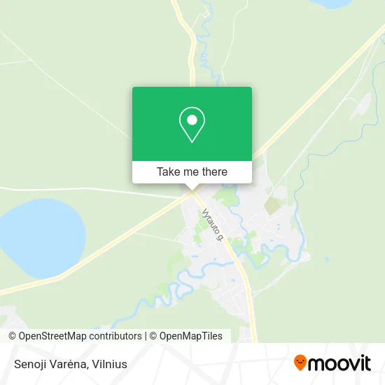 Карта Senoji Varėna