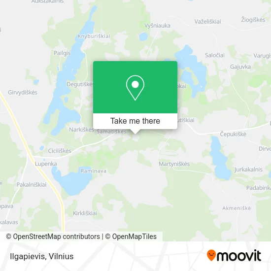 Карта Ilgapievis