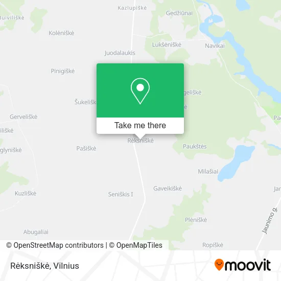 Карта Rėksniškė