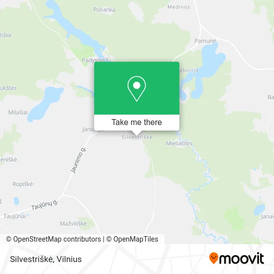 Карта Silvestriškė