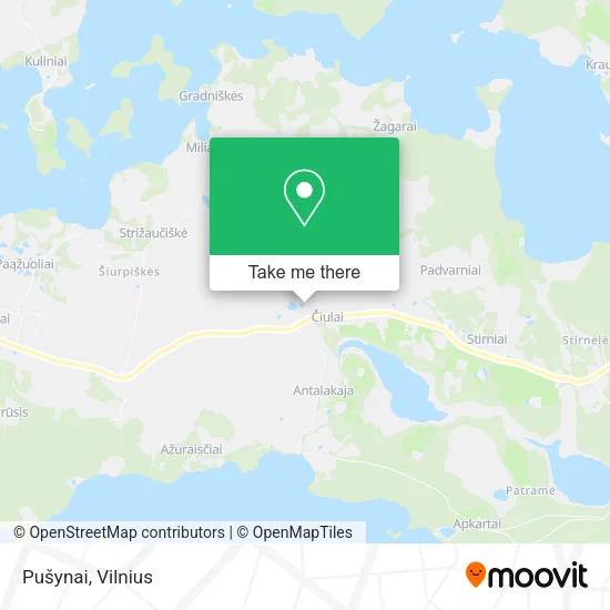 Карта Pušynai