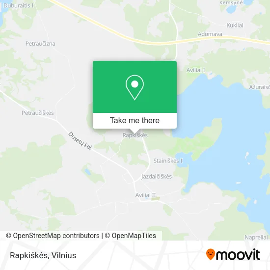 Карта Rapkiškės