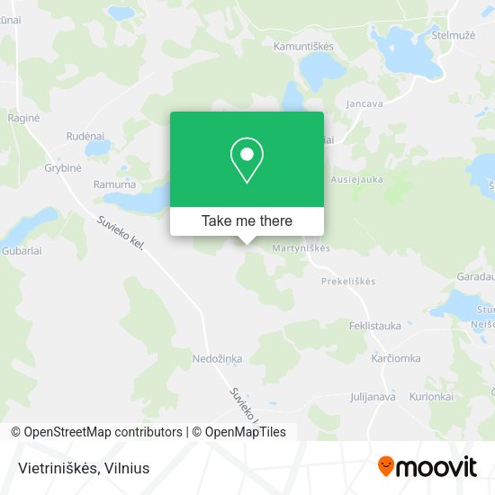 Карта Vietriniškės
