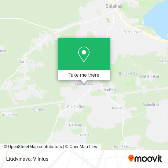 Карта Liudvinava