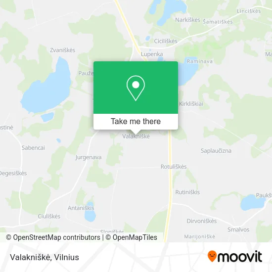 Карта Valakniškė