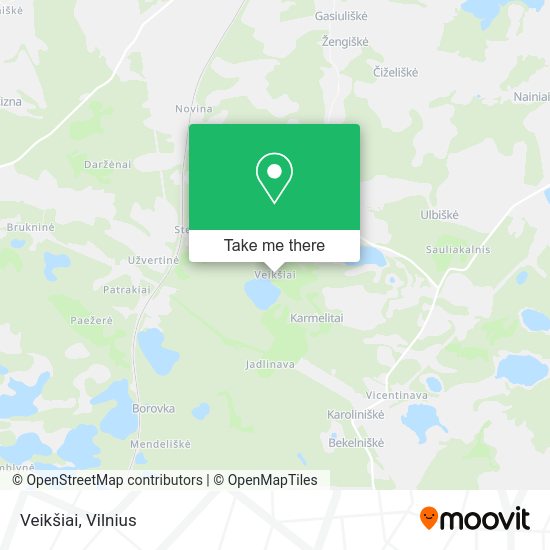 Карта Veikšiai