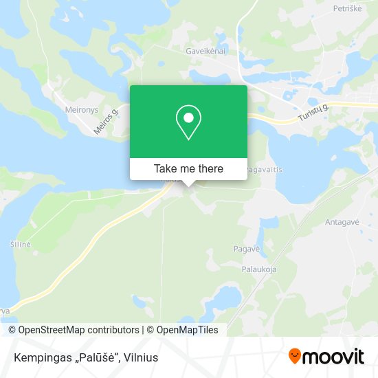 Карта Kempingas „Palūšė“