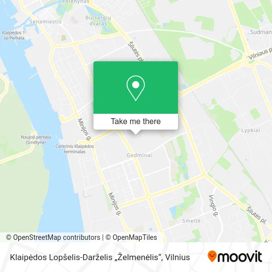 Карта Klaipėdos Lopšelis-Darželis „Želmenėlis“