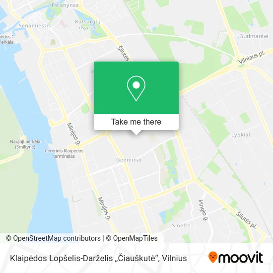 Карта Klaipėdos Lopšelis-Darželis „Čiauškutė“