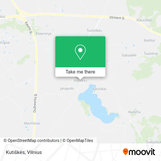 Карта Kutiškės