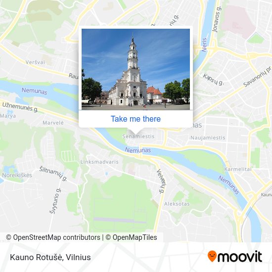 Карта Kauno Rotušė