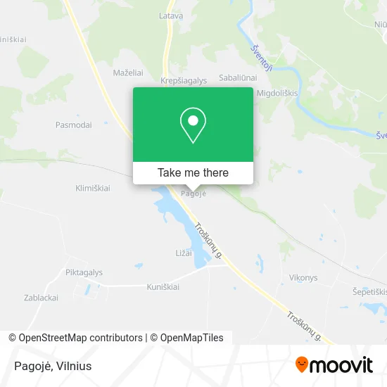 Карта Pagojė