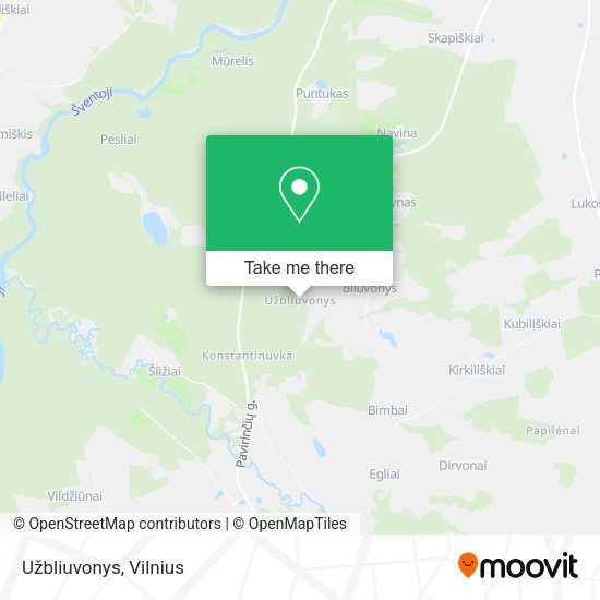 Карта Užbliuvonys