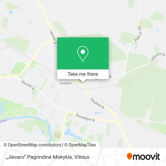„Jievaro“ Pagrindinė Mokykla map