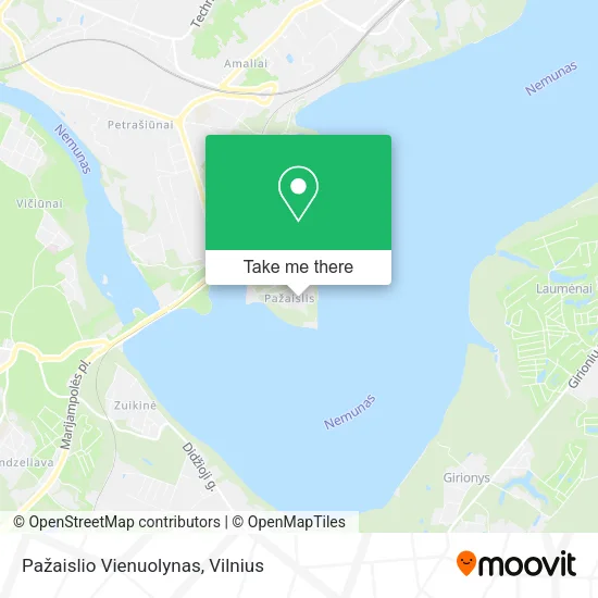 Карта Pažaislio Vienuolynas