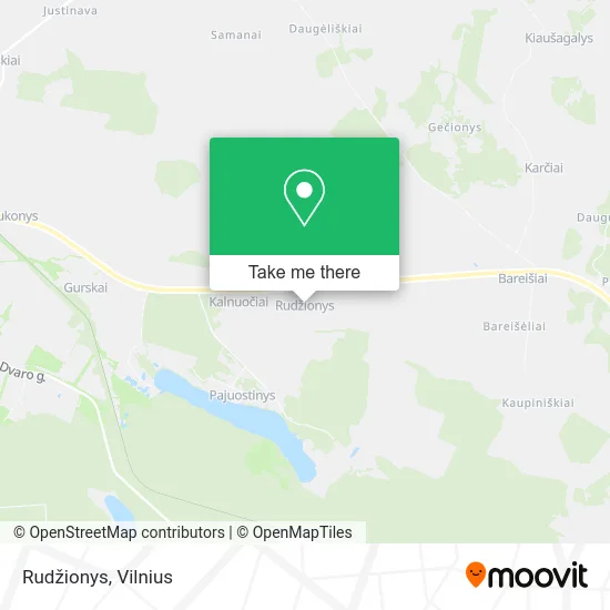 Карта Rudžionys