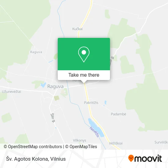 Карта Šv. Agotos Kolona
