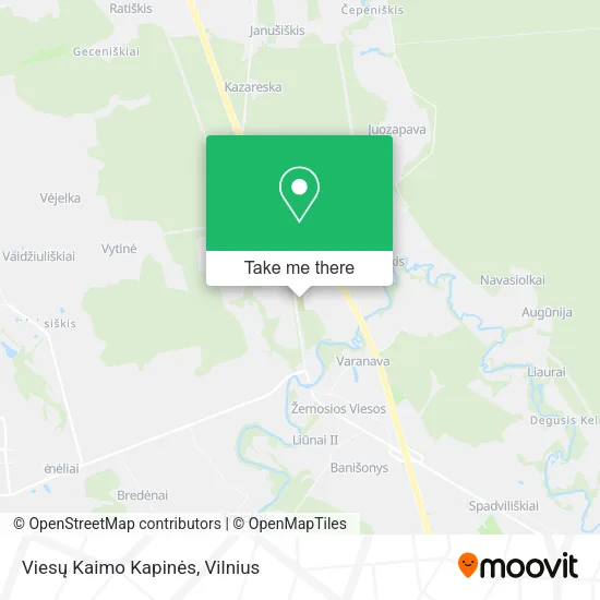 Карта Viesų Kaimo Kapinės