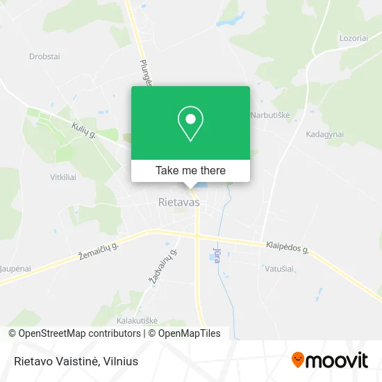 Карта Rietavo Vaistinė