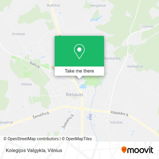 Карта Kolegijos Valgykla