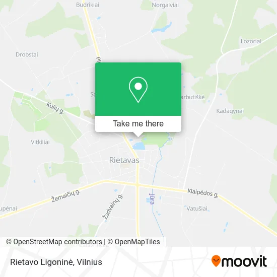 Карта Rietavo Ligoninė