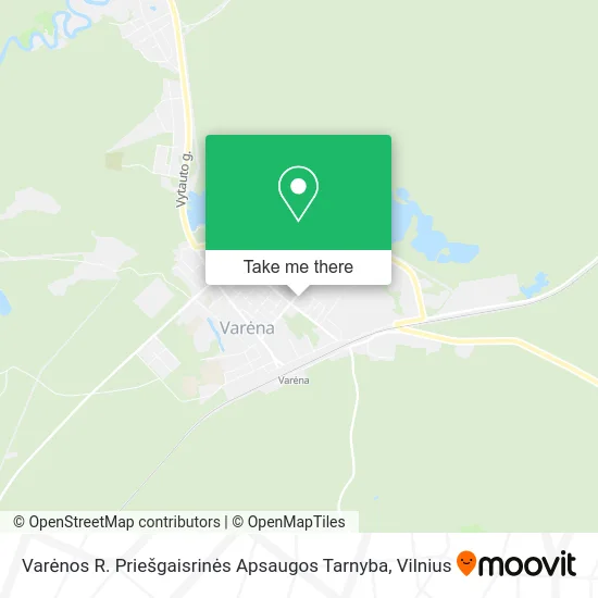 Карта Varėnos R. Priešgaisrinės Apsaugos Tarnyba