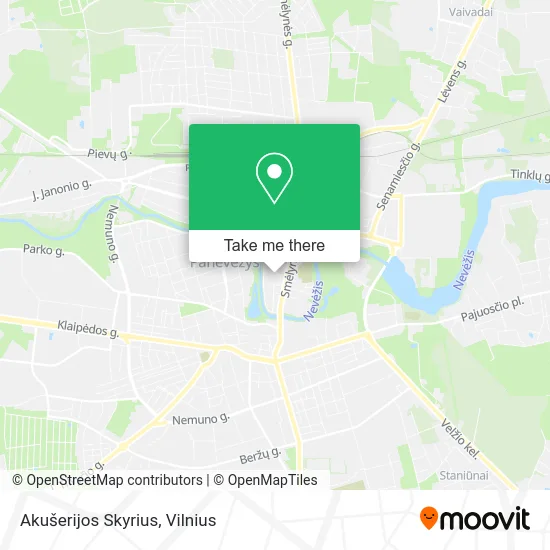 Карта Akušerijos Skyrius