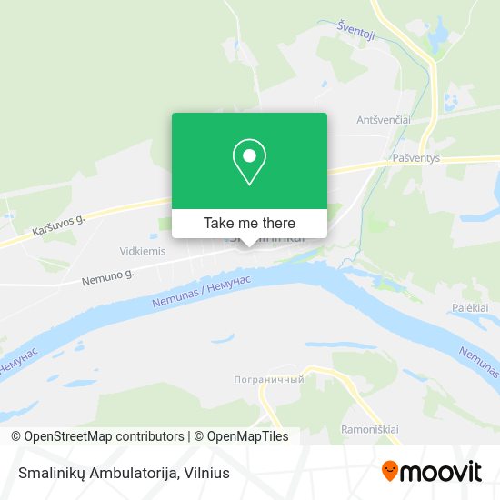 Карта Smalinikų Ambulatorija