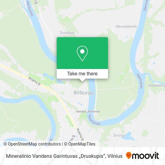 Карта Mineralinio Vandens Garintuvas „Druskupis“