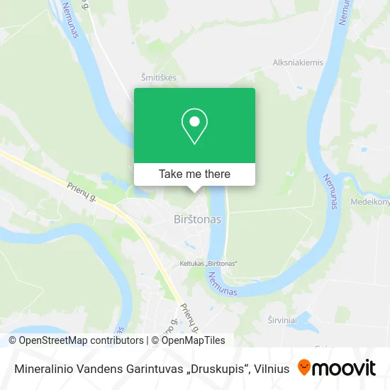 Карта Mineralinio Vandens Garintuvas „Druskupis“