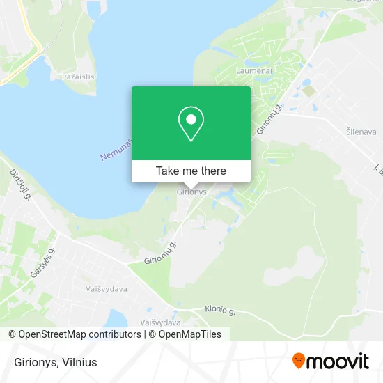Карта Girionys