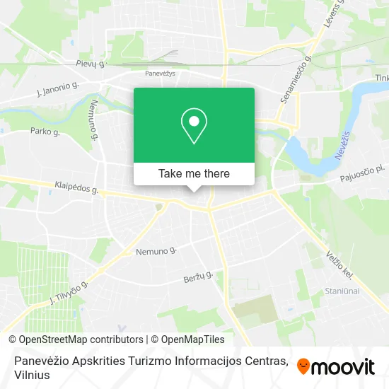 Карта Panevėžio Apskrities Turizmo Informacijos Centras