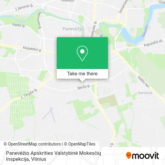 Карта Panevėžio Apskrities Valstybinė Mokesčių Inspekcija