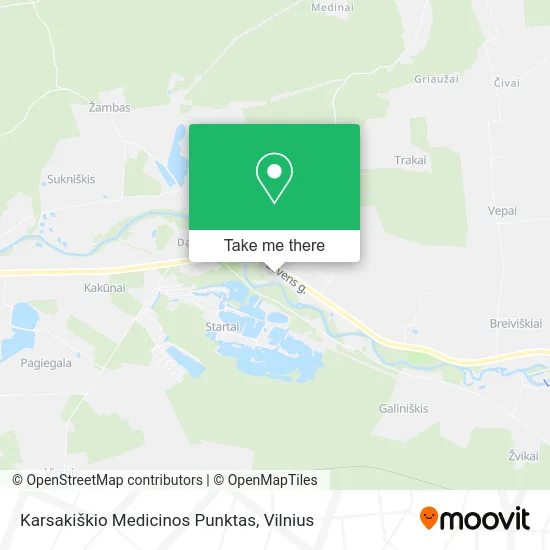 Карта Karsakiškio Medicinos Punktas