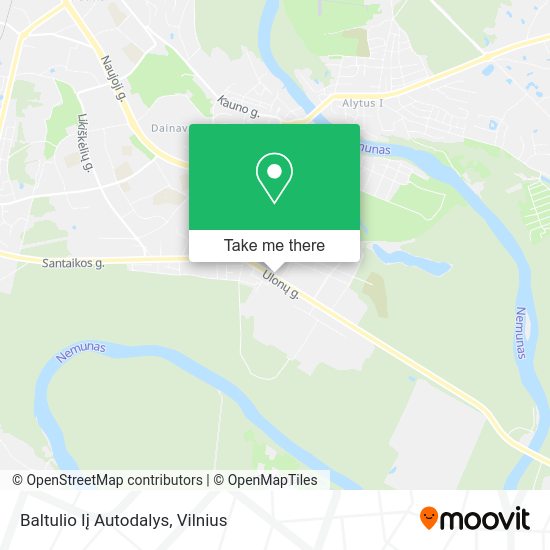 Карта Baltulio Iį Autodalys