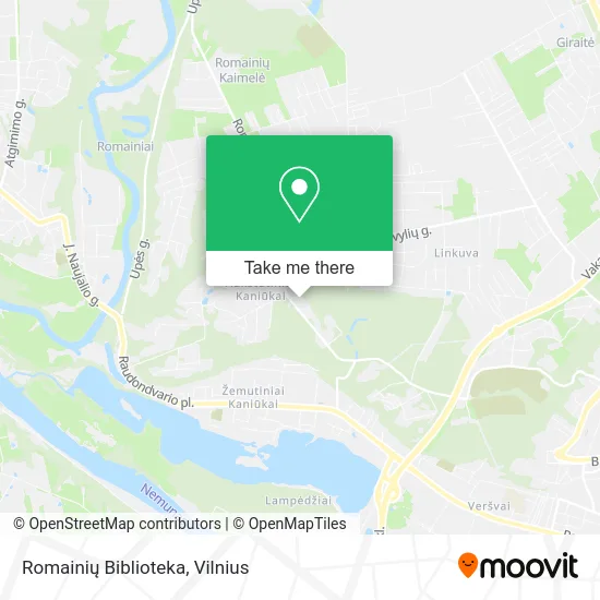 Карта Romainių Biblioteka