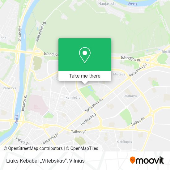 Карта Liuks Kebabai „Vitebskas“