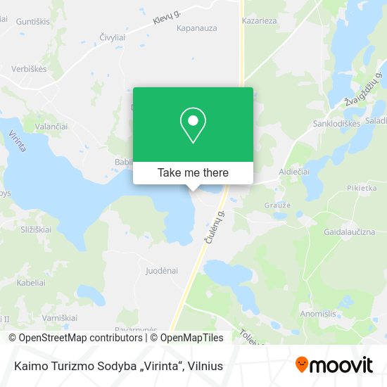 Карта Kaimo Turizmo Sodyba „Virinta“