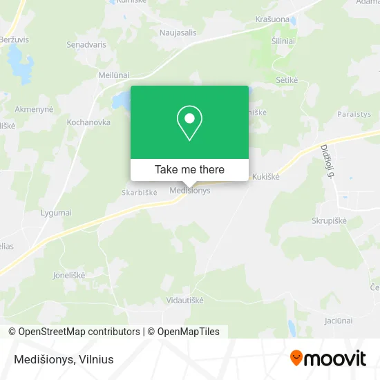 Карта Medišionys