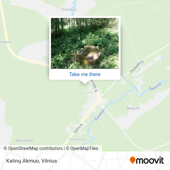 Карта Katinų Akmuo