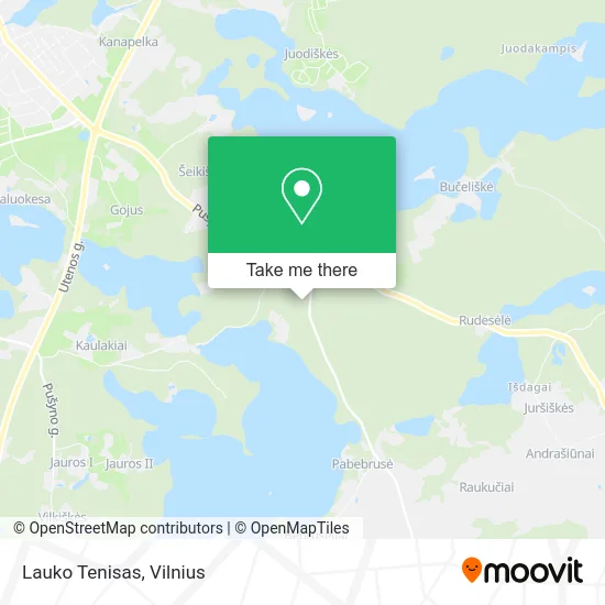 Карта Lauko Tenisas