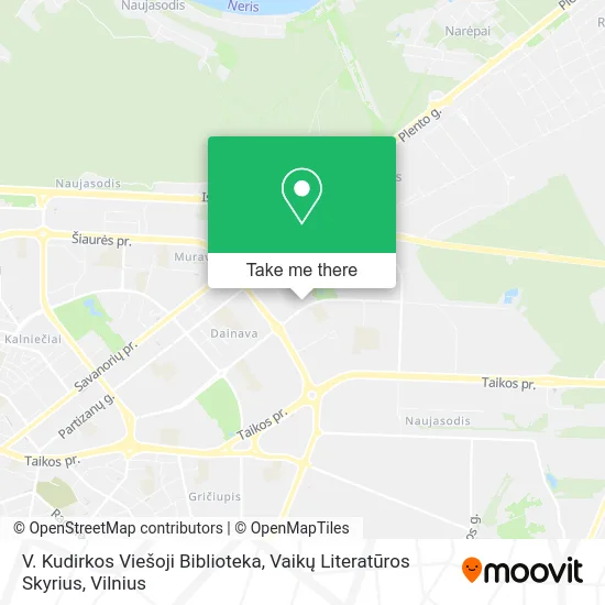 Карта V. Kudirkos Viešoji Biblioteka, Vaikų Literatūros Skyrius