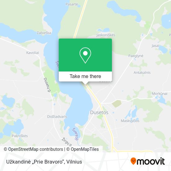 Карта Užkandinė „Prie Bravoro“
