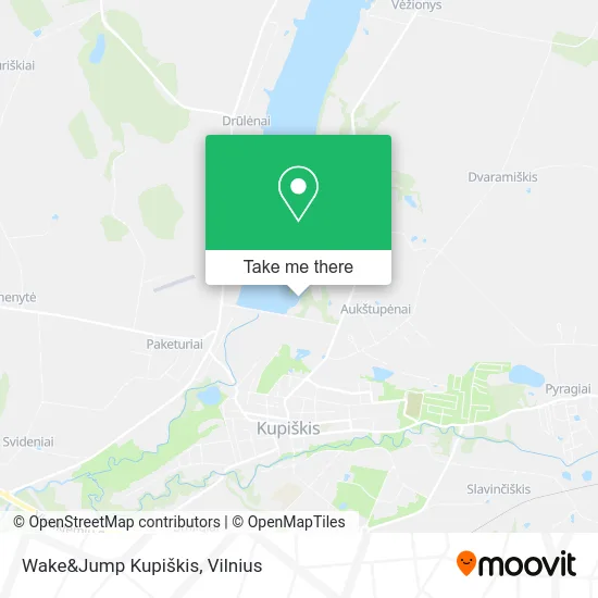 Карта Wake&Jump Kupiškis