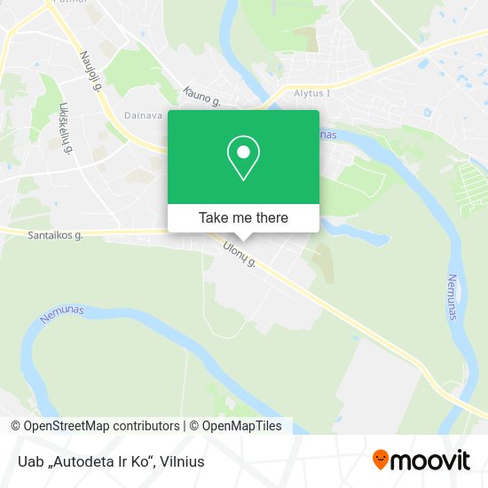 Карта Uab „Autodeta Ir Ko“