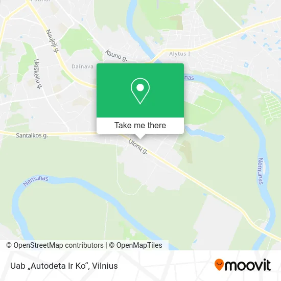 Карта Uab „Autodeta Ir Ko“