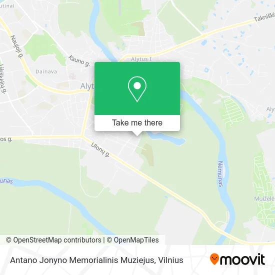 Карта Antano Jonyno Memorialinis Muziejus